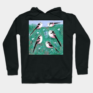 Long tailed tits Hoodie